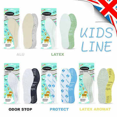 £3.99 • Buy KIDS INSOLES Cut To Size Shoe Boots Antibacterial Aroma, Active Carbon Universal