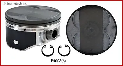 Set Of 6 Dome Top Pistons And Rings For 02-09 Nissan/Infiniti 3.5L/3498 VQ35DE • $241.52