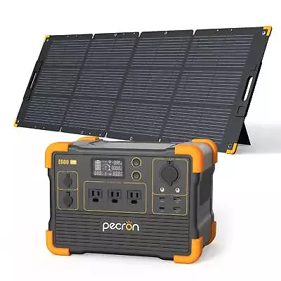 PECRON 614Wh/1200W Portable Power Station Generator 200W Solar Panel Optional • $259