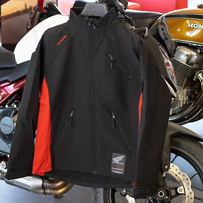 Honda Genuine Soft Shell Motocycle Bike Jacket Black Red • £29.99