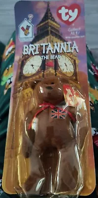 Mcdonalds TY Britannia The Bear RARE- UNOPENED -MEDICAL EXPENSES/MUST SELL • $475