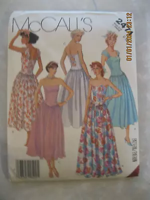 Vintage 1986 McCall's 2471 Pattern Women's Dress Size 6-8 UNCUT • $5