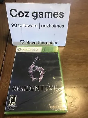Resident Evil Vi 6 For The Xbox 360 Usa Release Brand New And Sealed • $34