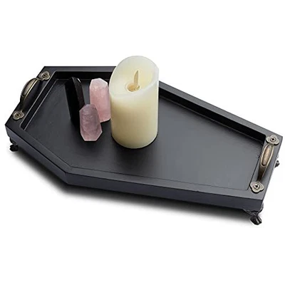 $46.50 • Buy IRISVITA Coffin Tray (Redesigned) - Gothic Decor For Home, Spooky Decorative ...