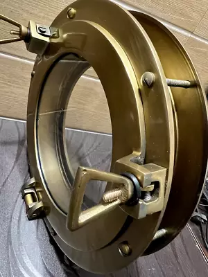 Brass Porthole Window Boat Porthole Window Door Window Glass Porthole • $151.80