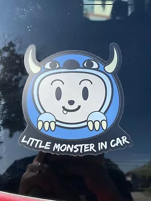 Little Monster In Car Back Car Rear Window Decal Sticker Cute • $5