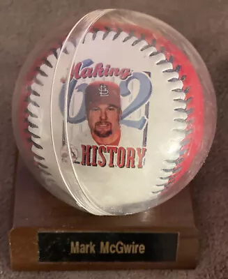 Mark McGwire “Making History” Commemorative Baseball With Display Case • $7.49