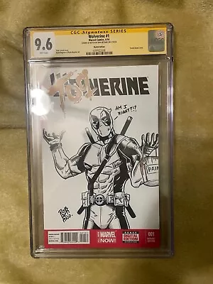 Wolverine (2014) #1 CGC SS 9.6 Signed & Sketched By Rob Retiano (Deadpool) • $400