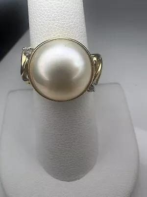 14KY Gold Mabe Pearl Ring • $499.99