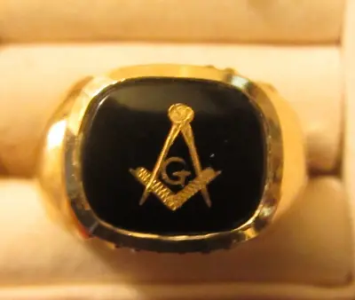 14K Masonic Ring 19mm • £245