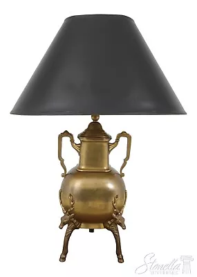 L55597EC: CHAPMAN Brass Table Lamp W. Deer Motif Legs • $465