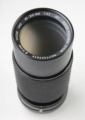 U203034 Vivitar 80-200mm F/4.5 Macro Focusing Zoom Lens W/Canon FD Mount  • $29.99