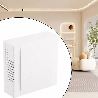 220V Wired Wall Mounted Mechanical Doorbell Hotel Door Bell Panel ABS PC White • £19.59