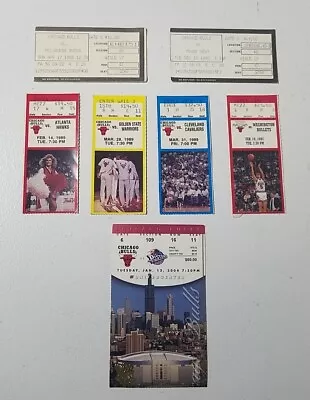 Vintage Lot Of 7 Chicago Bulls Used Ticket Stubs • $4