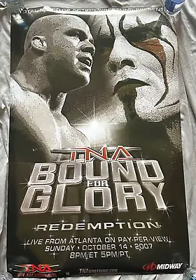 STING 2007 TNA Bound For Glory PPV Poster * Original Licensed * WWE * AEW • $20