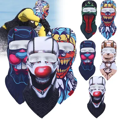 Balaclava Clown Face Mask UV Protection Ski Sun Hoods Tactical Masks For Outdoor • $23.98