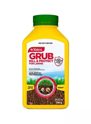 Yates Grub Kill & Protect For Lawns Up To 6 Months Protection Granules 750g • $37.95