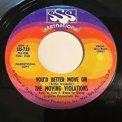 The Moving Violations - You'd Better Move On 45 - Garage • $11.99