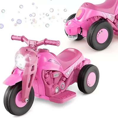 £59.99 • Buy 6V Kids Bubble Car Electric Motor Kids Ride On Motorcycle With Bubble Maker