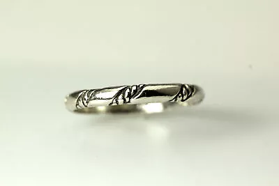 925 Sterling Silver Size 7.25 Rope Twist Band Ring 1.3 Grams (RIN6560) • $25