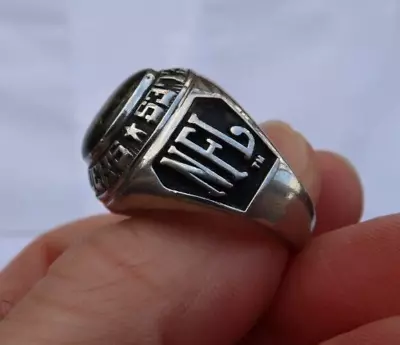 RARE Vintage NFL Men's Size 9.5 Los Angeles Raiders Football Ring Jewelry LOOK • $23.50