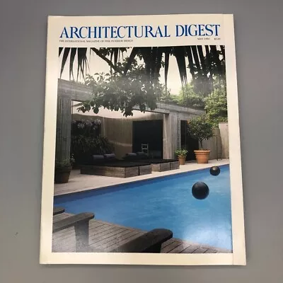 Architectural Digest  May 1993 Vintage Magazine Fold Out Cover • $19