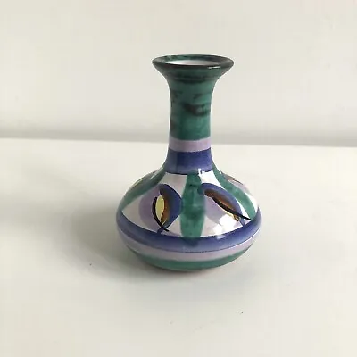 £9.99 • Buy Vintage Tintagel Studio Pottery Handmade Bud Vase Dragons Eye Design 4  Tall 