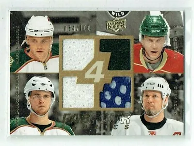 08-09 UD Fab Four  Gaborik--Koivu--Bouchard--Nolan  /100  Quad Jerseys • $24.99