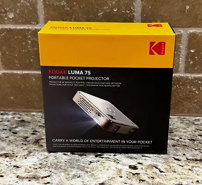 KODAK Luma 75 Portable Pocket Projector BRAND NEW IN SEALED BOX / FREE SHIPPING! • $199.99