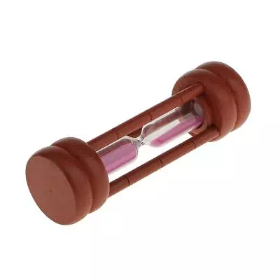 2 Minutes Maroon Wooden Sand Timer Teeth Brushing Hourglass Desk Decor • $14.26