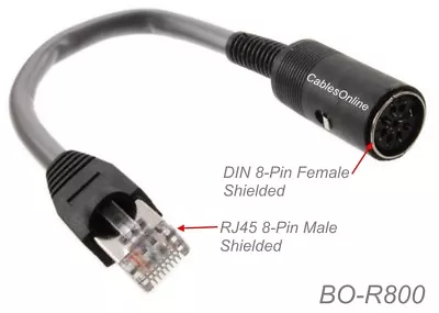 6-inch DIN 8-Pin Female To RJ45 8-Pin Male Shielded Powerlink B&O Adapter • $21.95