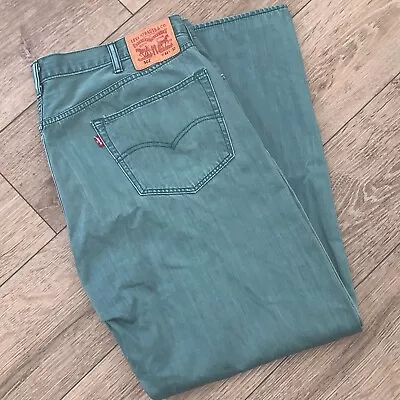 Levis Mens Jeans 501 Mens 40x 29 Button Fly Moss Green Rare • $20.99