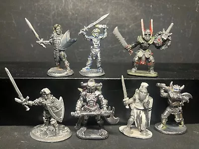 Ral Partha Fighters/Warriors/Knights X7 Metal Miniature *Excellent* • $21
