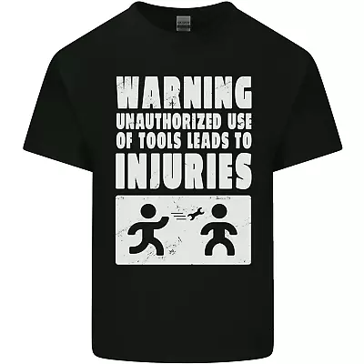 £9.99 • Buy Warning Tools Builder Plumber Electrician Mens Cotton T-Shirt Tee Top