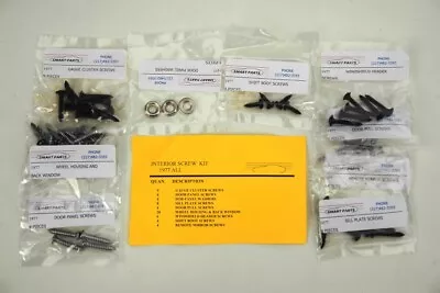 1977 Corvette Interior Screw Kit Set 63 Pieces Fasteners C3 NEW • $24