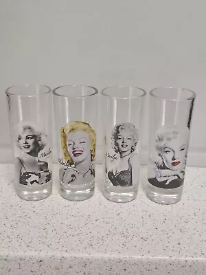 1995 AVELA Hollywood Marilyn Monroe 4 Glassware Shot Glasses  • $15