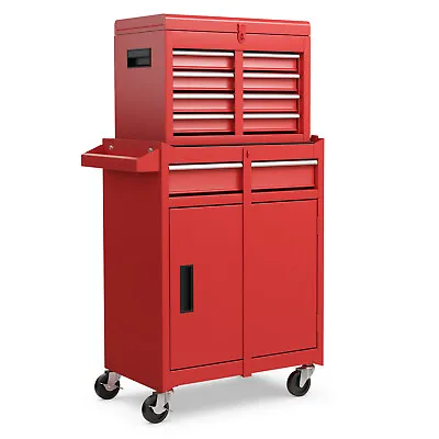IRONMAX 2 In 1 Tool Chest Cabinet W/ 5 Sliding Drawers Rolling Garage Organizer • $169.99