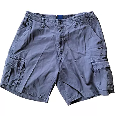 Big Dogs Cargo Shorts 100% Cotton Elastic Waist Flat Front Casual Medium 34-36  • $21.99