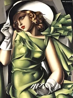 Tamara De Lempicka Oil On Canvas Signed And Stamped Hand Carved • £281.23