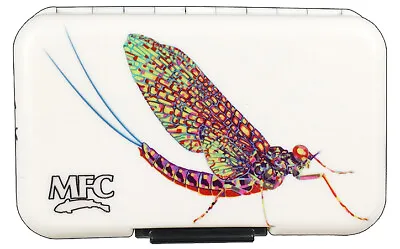 Montana Fly Company Mfc Larko's Chrome Mayfly Poly Fly Box Featuring Slit Foam • $28