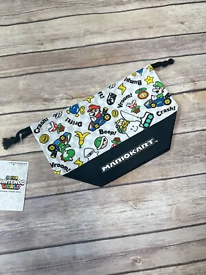 Super Mario Kart Lunch Drawstring Bag Nintendo World UNIVERSAL STUDIOS JAPAN • $20.99