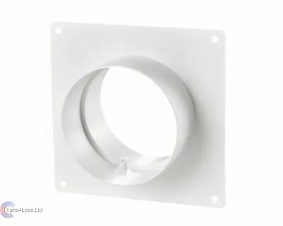 4  5  6  Wall Plate With Spigots Connector For Bathroom Fan Ducting Ventilation • £9.99