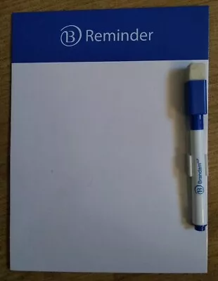 2 X Reminder Card Whiteboards & Pens - Magnetic Back  20x15cm Fridge Memo Etc • £6.50