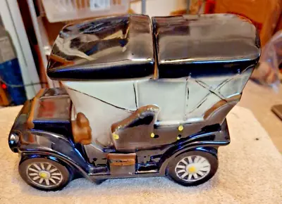 VINTAGE McCOY 1960s FORD MODEL T HAND PAINTED OLD TOURING CAR COOKIE JAR NICE! • $49.95