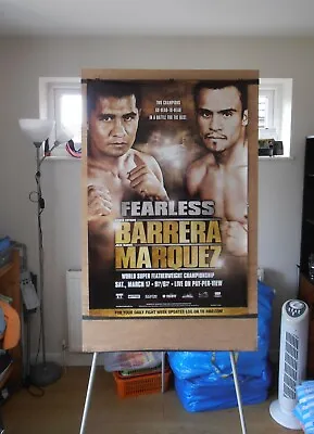  MARCO ANTONIO BARRERA Vs. JUAN MANUEL MARQUEZ : Original HBO Boxing Poster 30D • $180.29
