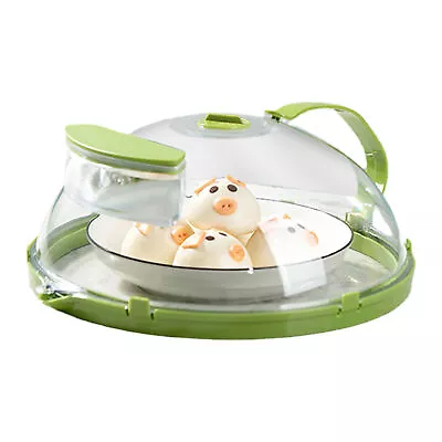 Microwave Dish Cover Leakproof Transparent Splash Cover With Handle Dustproof • $36.94
