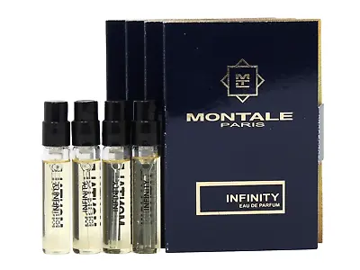 MONTALE PARIS INFINITY EDP 2.0ml .06fl Oz X 4 COLOGNE PERFUME SPRAY SAMPLES • $17