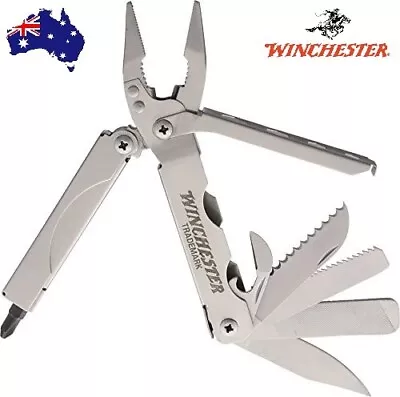 Winchester Multi Tool Pliers Knife Blades 22 Function + Nylon Belt Sheath! • $45