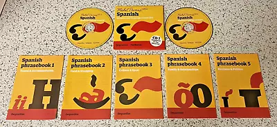 * MICHEL THOMAS SPANISH COURSE AUDIO BOOKS - 2 X PROMO CD's + 5 X PHRASEBOOKS * • $6.30