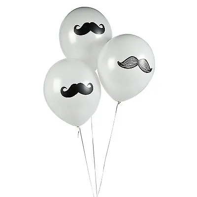 Mustache Latex Balloons Party Favors (12 Pieces) • $7.99